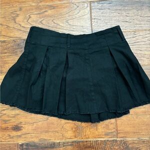 Black Jean Skirt